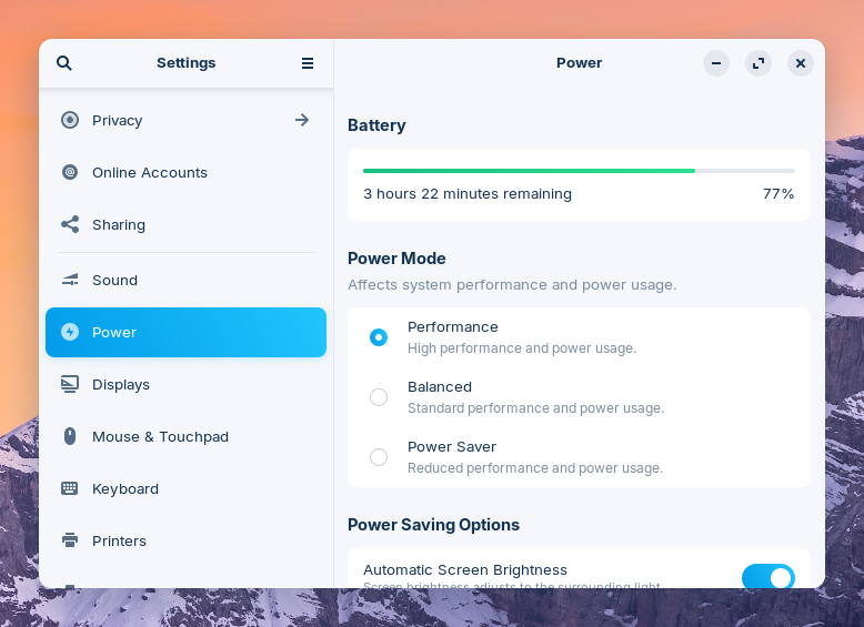 Power Modes